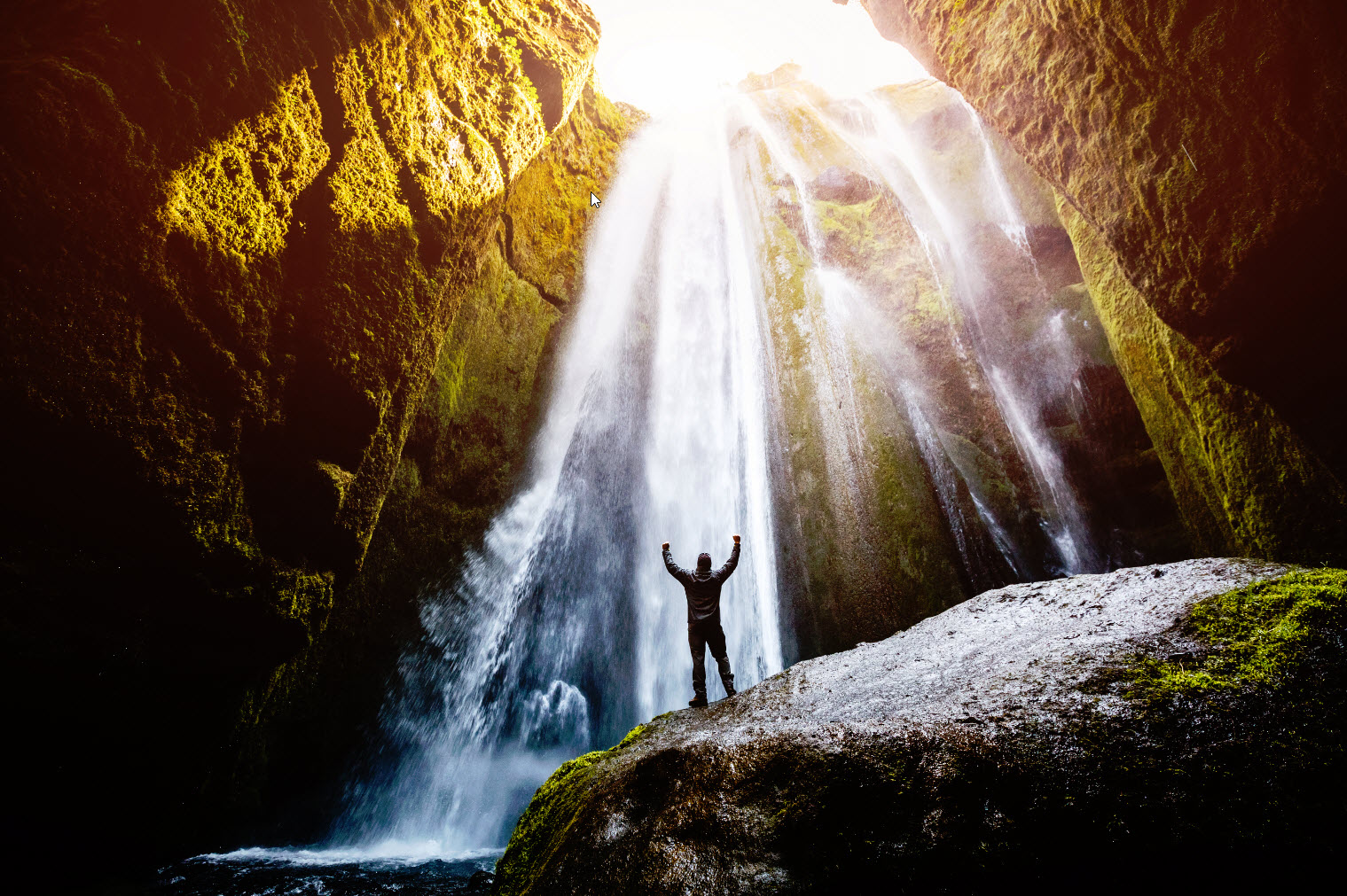 Gljufrabui is a unique and beautiful waterfall in South Iceland