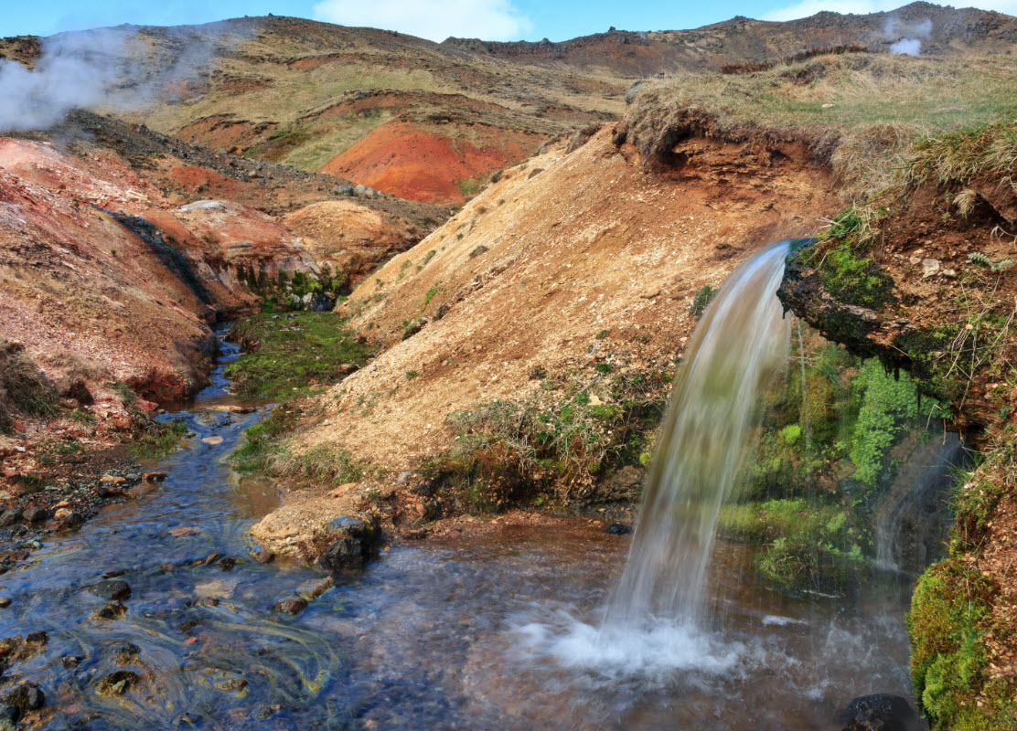 Reykjadalur Valley close to Hveragerði