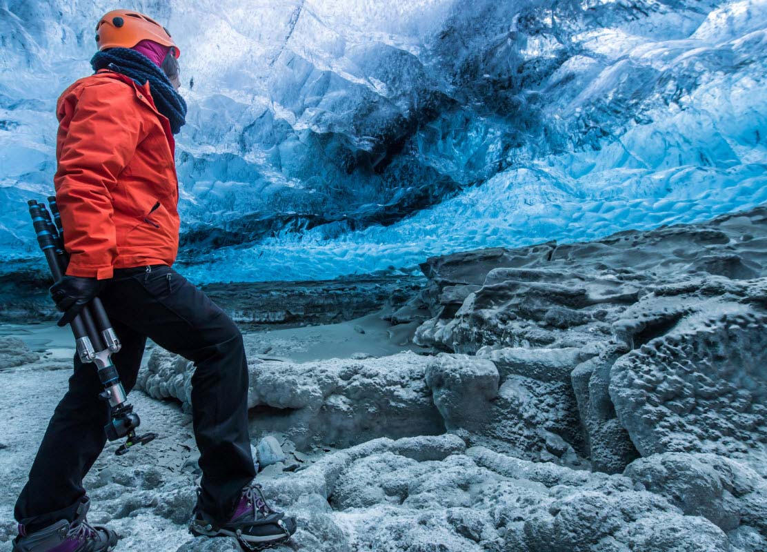 Ice cave in Skaftafell National Park