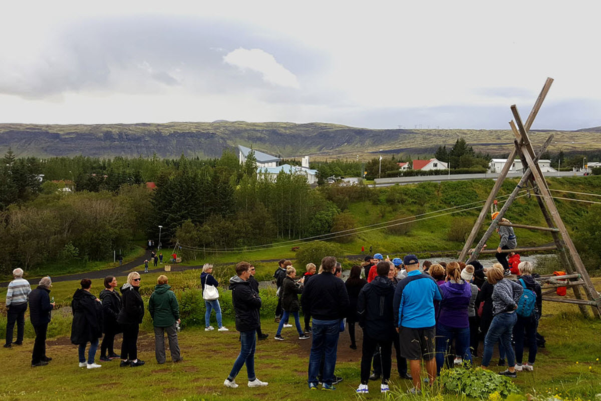 Zip-lining in Hveragerði 