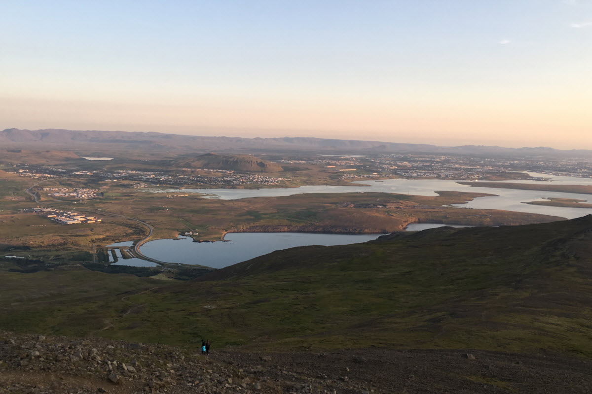 View over Reykjavík area from Mounta Esja 