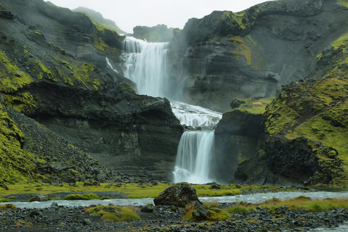 Ofærufoss waterfall in Iceland