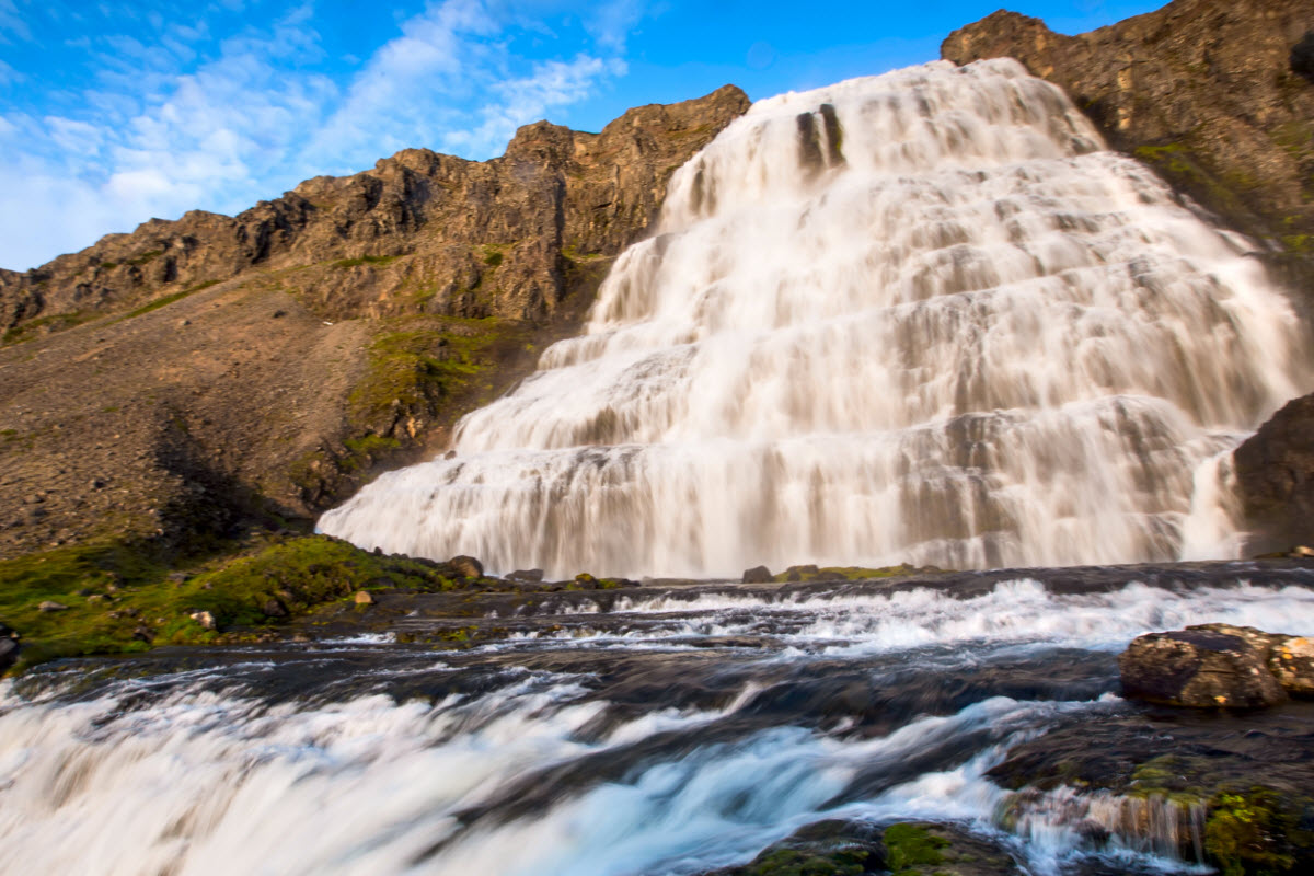 Dynjandi waterfall in Iceland