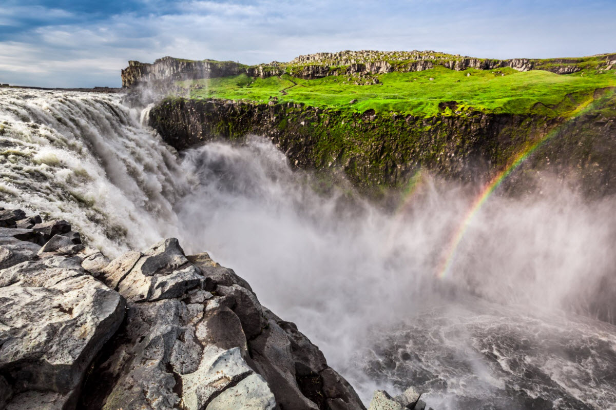 Dettifoss Waterfall in North Iceland