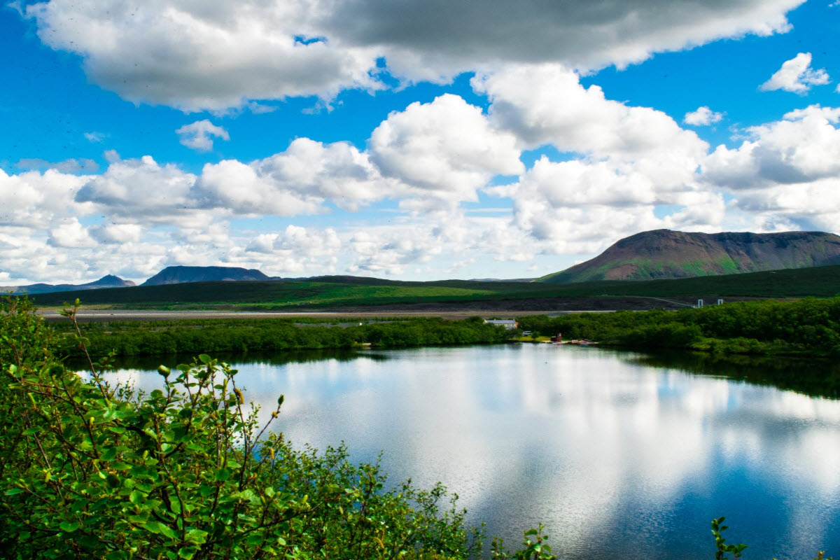 Beautiful landscape of Ásbyrgi