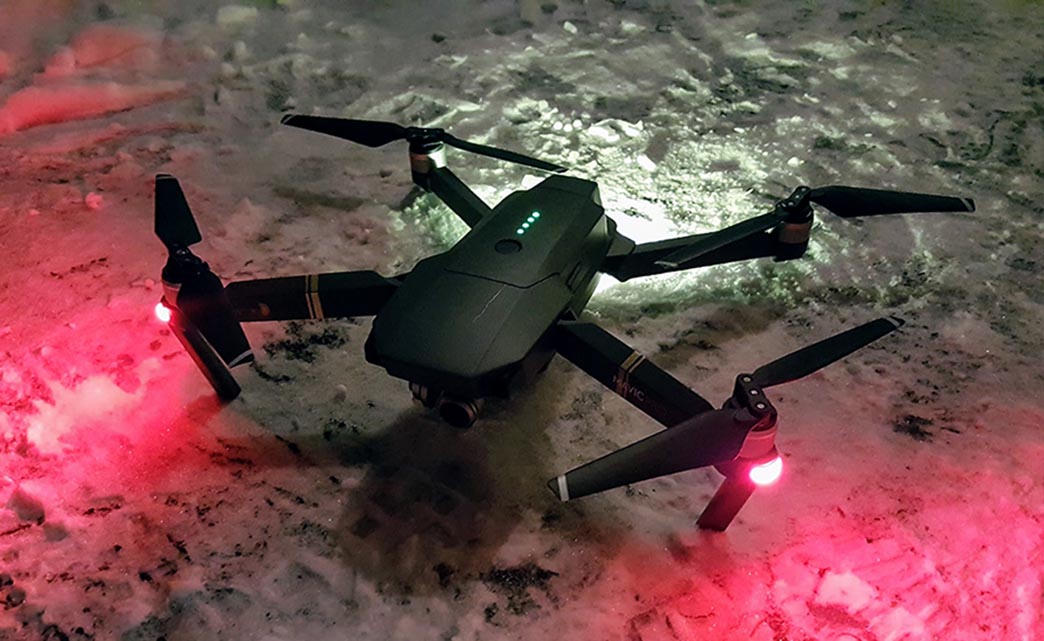 Drone flying in Iceland