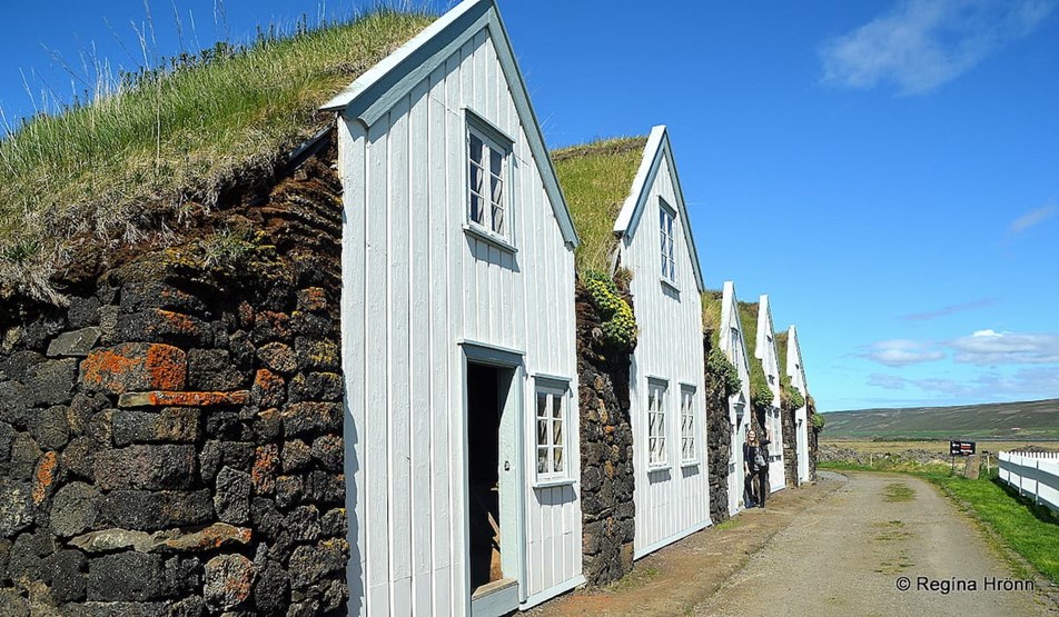 Turf house on a sunny day