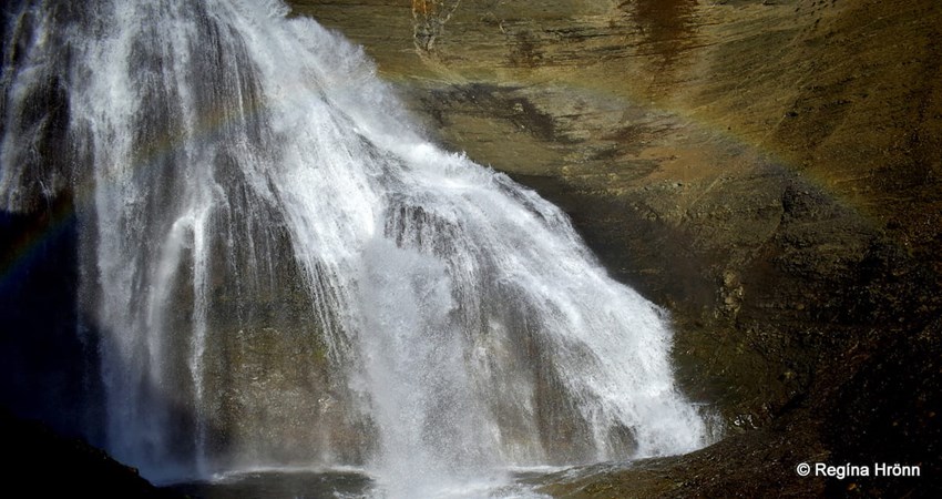 Waterfall and rainbow