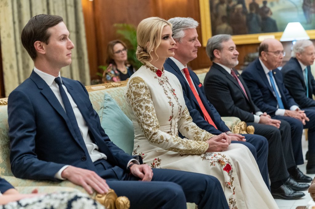 Ivanka Trump and Jared Kushner pictured together in an archive photo